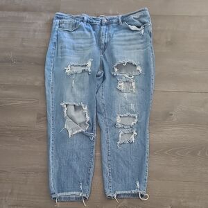 Judy Blue Distressed Light Blue Jeans Size 3XL